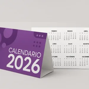 Calendario de escritorio triangular personalizados